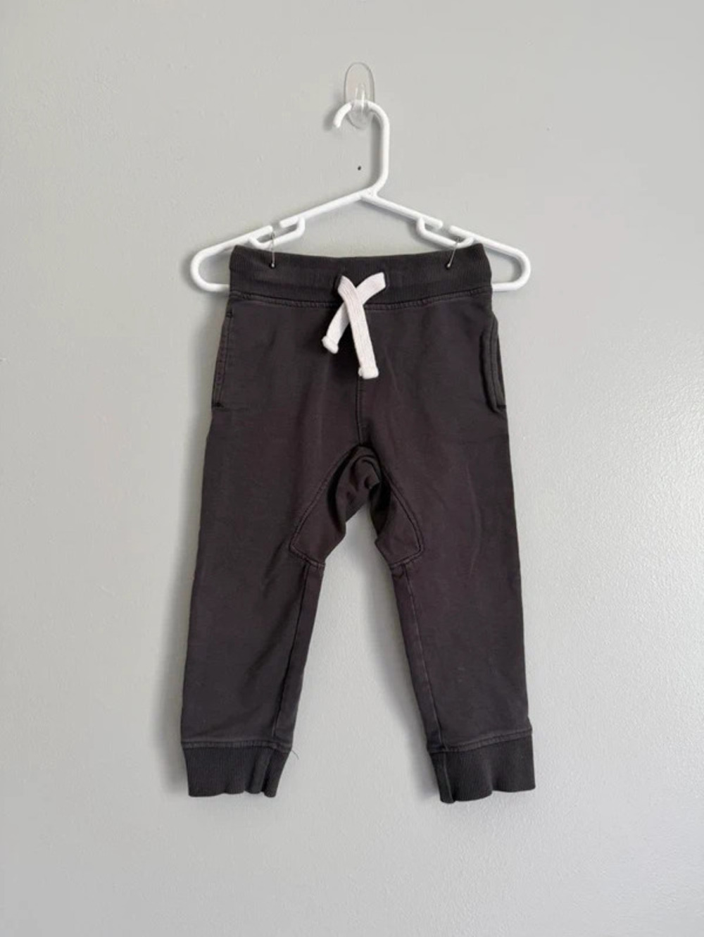 Gray Toddler Jogger Pants 18-24M Drawstring Cuffed